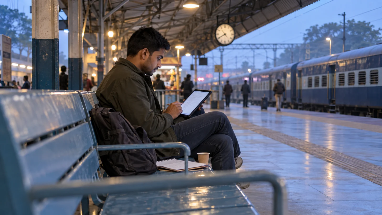 railway platform study in India