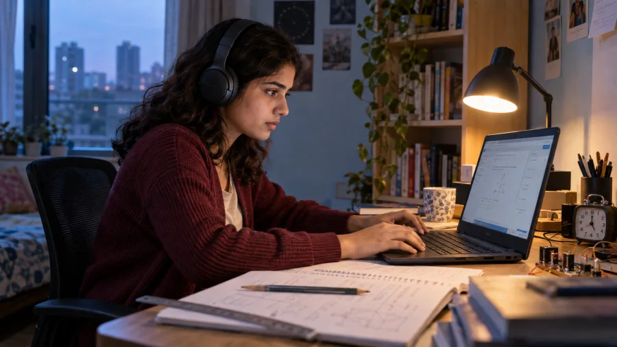 JEE preparation in an Indian learning setting