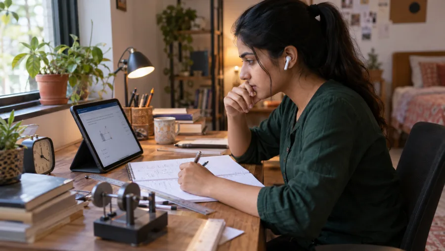 JEE preparation in an Indian learning setting