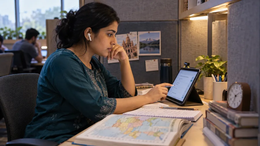 UPSC preparation in an Indian learning setting