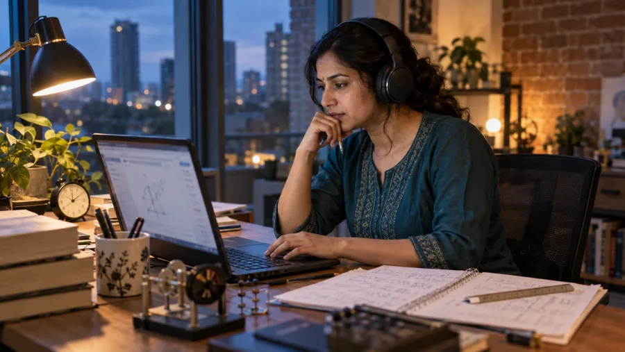 JEE preparation in an Indian learning setting