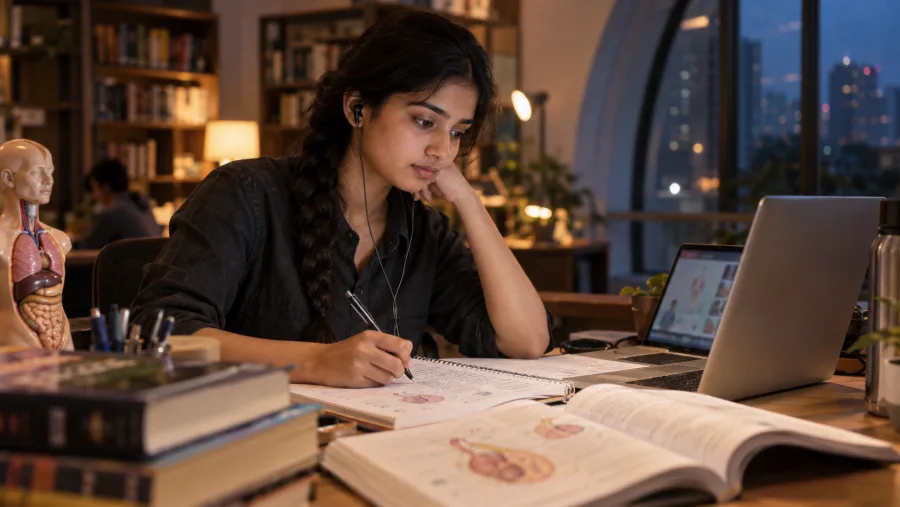 NEET Medical preparation in an Indian learning setting